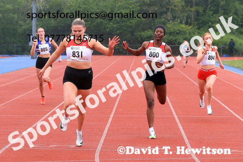 200 metres, 2026 North Eastern Track and Field Champs, Shildon, County Durham. Photo: David T. Hewitson/Sports for All Pics